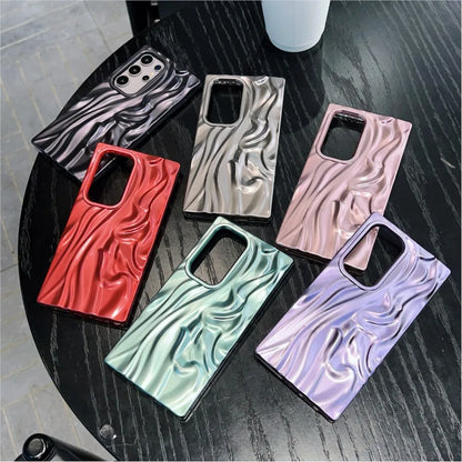 Luxury Matte Wrinkle Fold Texture Phone Case