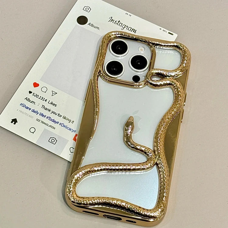 Luxury 3D Snake Hollow Phone Case