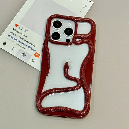 Luxury 3D Snake Hollow Phone Case