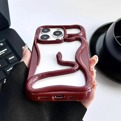 Luxury 3D Snake Hollow Phone Case