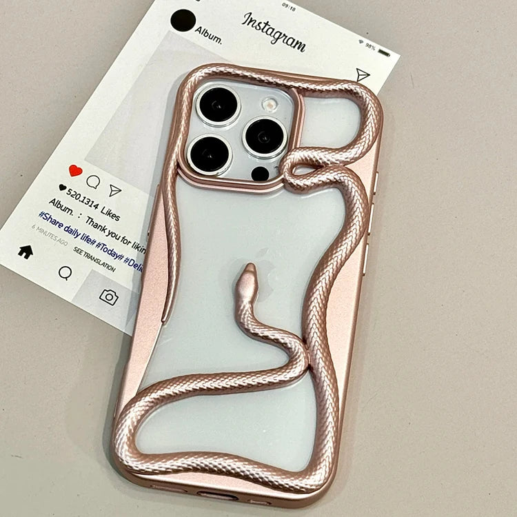 Luxury 3D Snake Hollow Phone Case