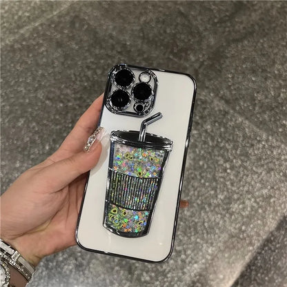 Glitter Cup Liquid Quicksand Case