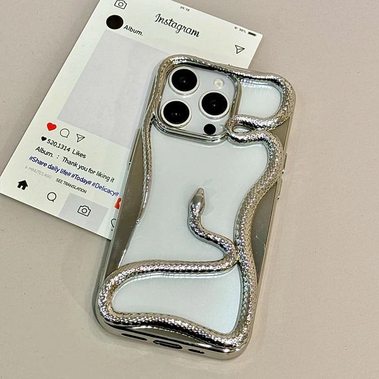 Luxury 3D Snake Hollow Phone Case