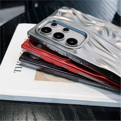 Luxury Matte Wrinkle Fold Texture Phone Case