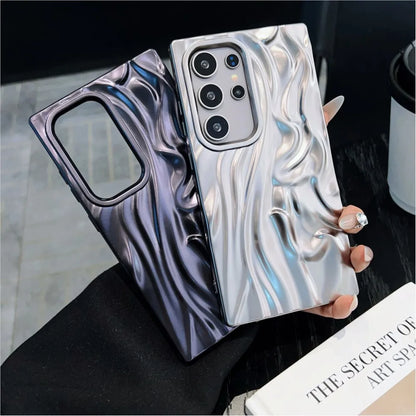 Luxury Matte Wrinkle Fold Texture Phone Case