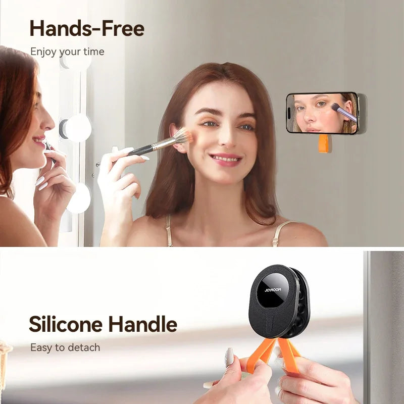 Magnetic Suction Cup Phone Mount Mirror Shower Grip Stand